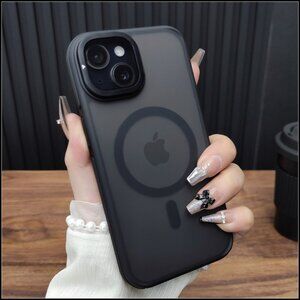 Frosted Black MagSafe Compatible Phone Case